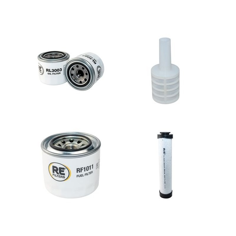 PACKMAT PK 401 Filter Service Kit Air Oil Fuel Filters w/Yanmar 4TNV98-NSA Eng.