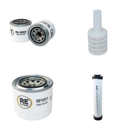 PACKMAT PK 401 Filter Service Kit Air Oil Fuel Filters w/Yanmar 4TNV98-NSA Eng.