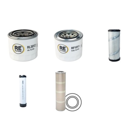 AIRMAN AX 35 U-4 Filter Service Kit Air Oil Fuel Filters w/Yanmar 3TNV88 Eng.   YR  2010-