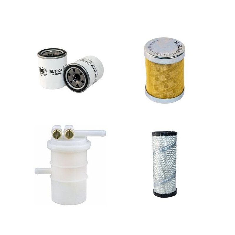PELJOB EC 25.4 Filter Service Kit Air Oil Fuel Filters w/Mitsubishi  Eng.