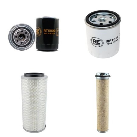 PELJOB P 90 Filter Service Kit Air Oil Fuel Filters w/Deutz BF4M1012 Eng.