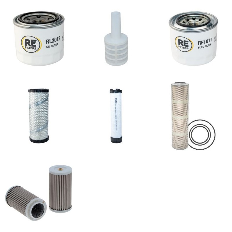 AIRMAN AX 50 U-4 Filter Service Kit w/Yanmar 4TNV88-N Eng. SN  010001- YR  2009-
