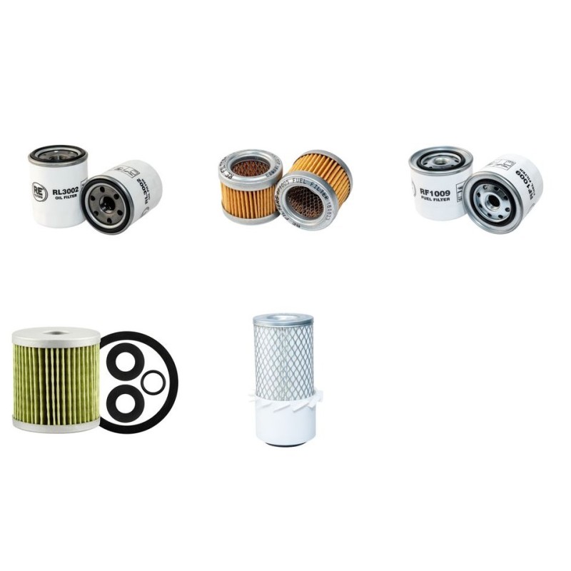 AIRMAN HM 15S Filter Service Kit Air Oil Fuel Filters w/Isuzu 3KB1PA Eng.