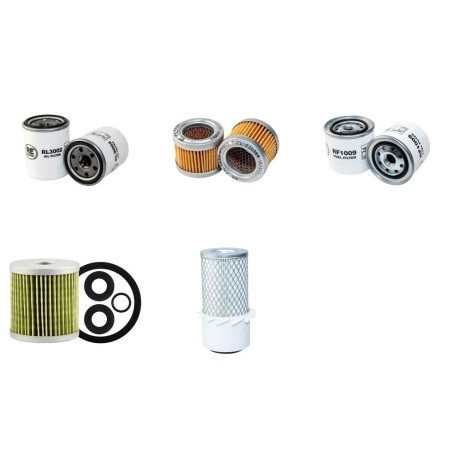 AIRMAN HM 15S Filter Service Kit Air Oil Fuel Filters w/Isuzu 3KB1PA Eng.