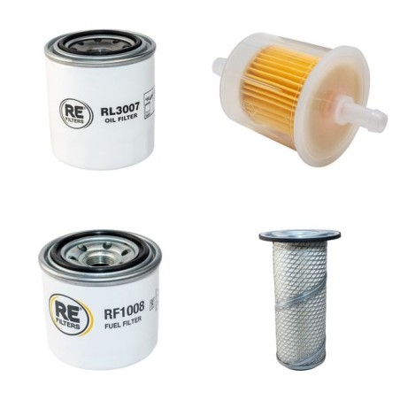 PRINS BOXER II 1.0 Filter Service Kit Air Oil Fuel Filters w/Kubota V1505 Eng.