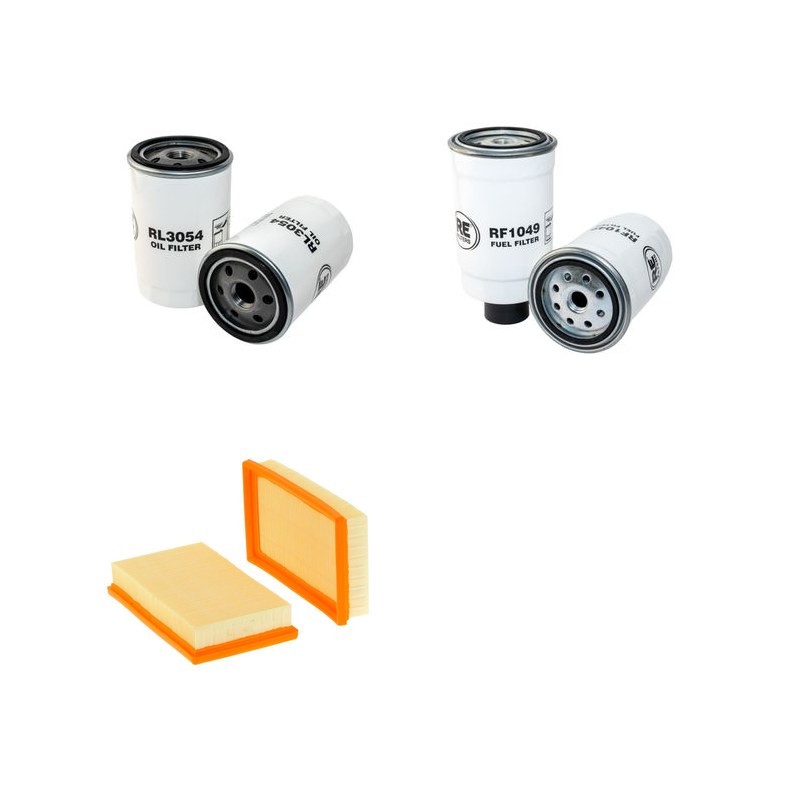 RABAUD XILOMIX 125 M Filter Service Kit Air Oil Fuel Filters w/Lombardini  Eng.   YR  2012