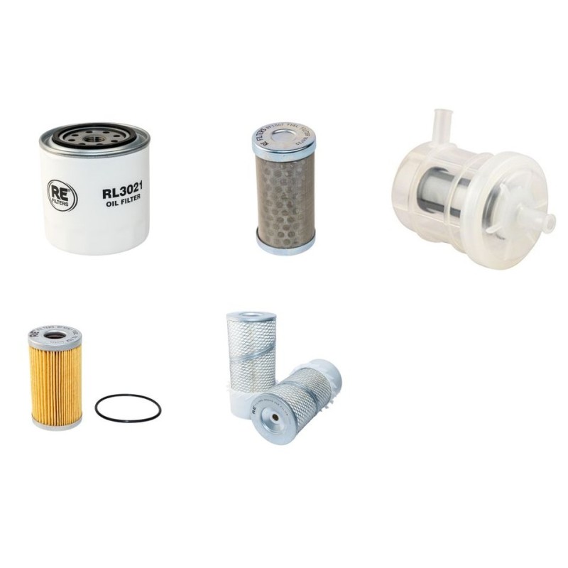RAMMAX RW 5005 Filter Service Kit Air Oil Fuel Filters w/Kubota V2203 Eng.
