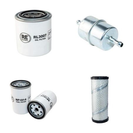 RANSOMES JACOBSEN 250 4 WHEELS Filter Service Kit Air Oil Fuel Filters w/Kubota V1305E Eng.