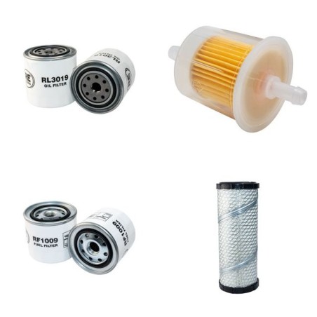 Filter Kit for Ransomes 951D with Perkins 104.22 Engine Air, Oil, Fuel Filters