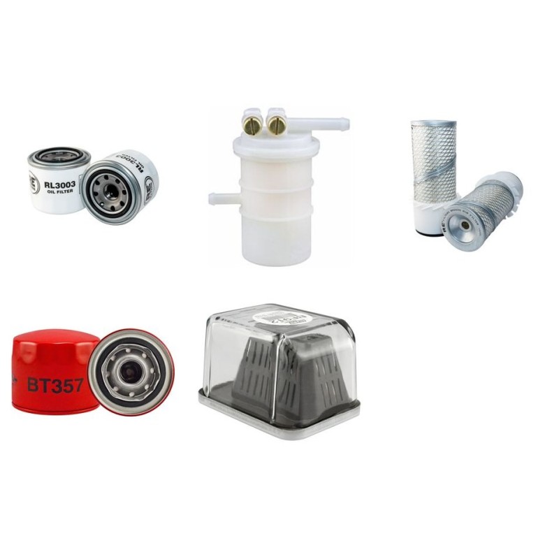 Filter Kit for Ransomes Jacobsen BOB-CAT with Kubota Engine 