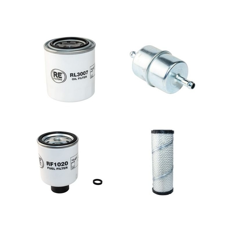 RANSOMES COMMANDER 3300 T Filter Service Kit Air Oil Fuel Filters w/KUBOTA D1105T Eng.