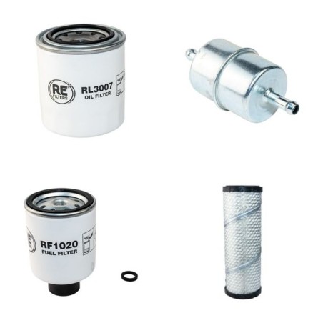 Filter Kit for Ransomes Commander 3300T Air Oil Fuel Filters with Kubota D1105T Engine 