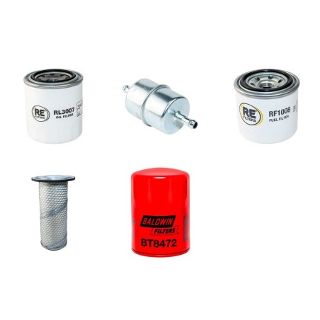 RANSOMES JACOBSEN 220 D 4 ROUES Filter Service Kit w/Kubota D1105B Eng. HP 28 CH
