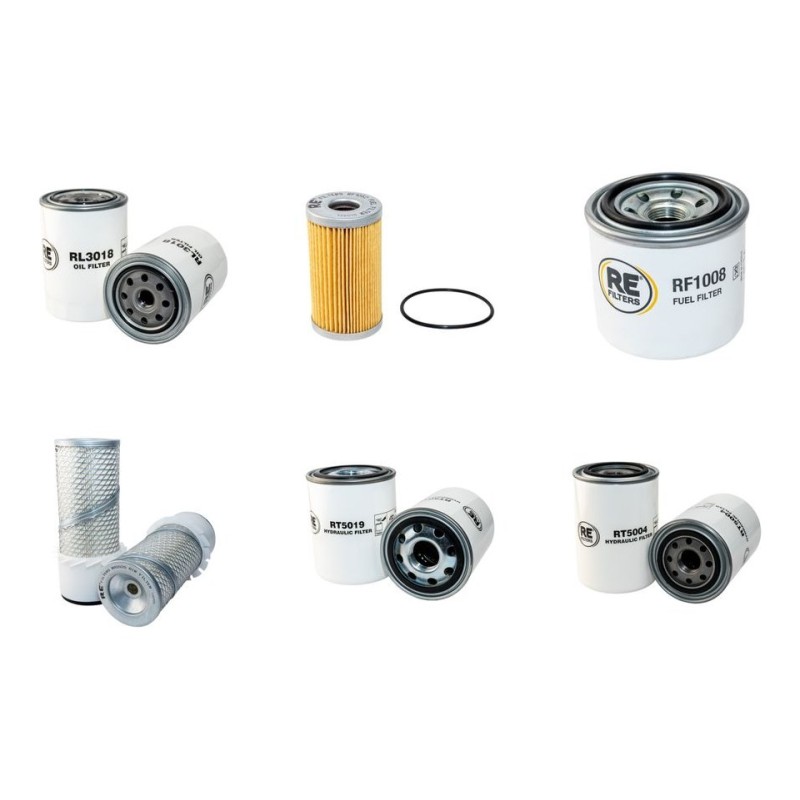 Filter Kit for Ransomes Jacobsen Motor 350D with Kubota V1702 Engine 