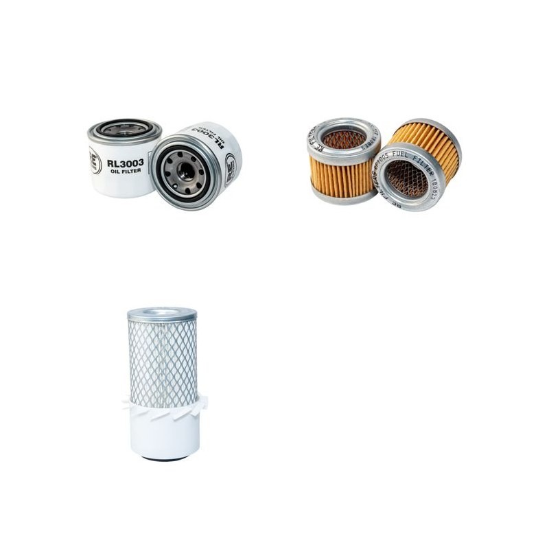 Filter Kit for Ransomes Jacobsen SUPERRACKED Air Oil Fuel Filters with Kubota ZB600-C1 Engine 