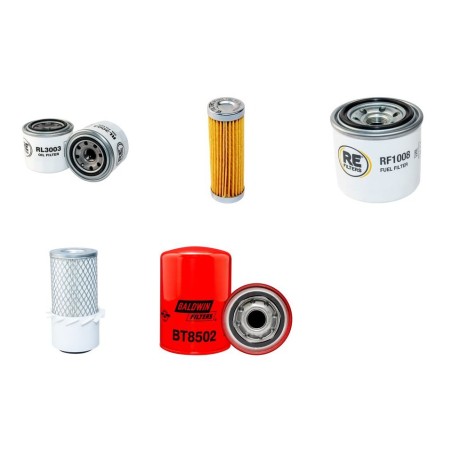 Filter Kit for Ransomes Jacobsen SUPERRAKED with Kubota Z600 Engine 