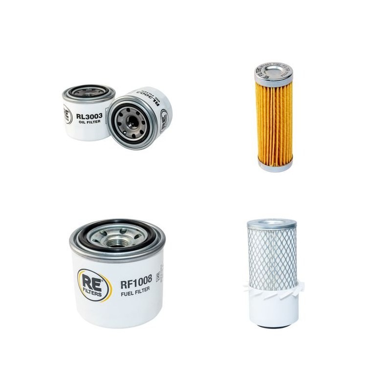 Filter Kit for Ransomes Jacobsen SUPERRAKED Air Oil Fuel Filters with Kubota Z600 Engine 