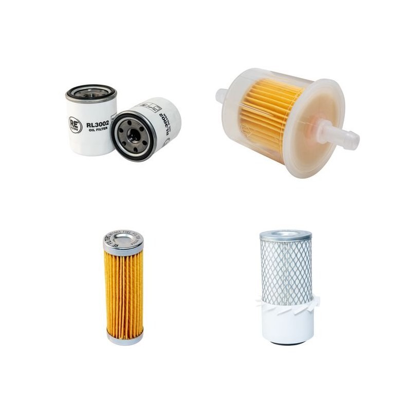 RANSOMES TRI-PLEX 185 D Filter Service Kit w/Kubota D722B Eng. Air, Oil, Fuel Filters