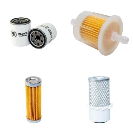 RANSOMES TRI-PLEX 185 D Filter Service Kit w/Kubota D722B Eng. Air, Oil, Fuel Filters