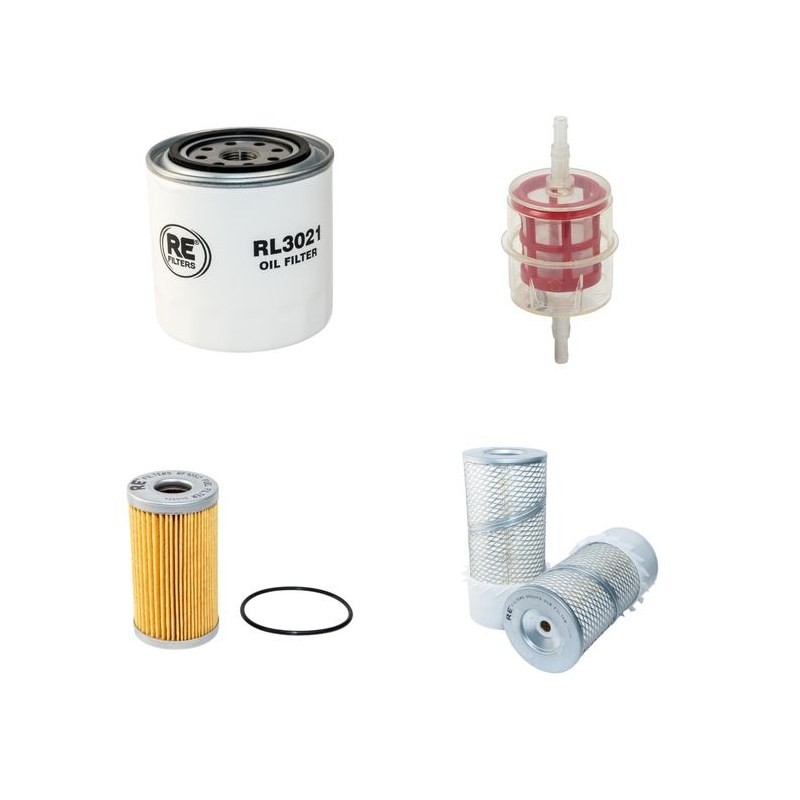 RASANT KOMBI-TRACK 9045 H Filter Service Kit Air Oil Fuel Filters w/Kubota V2203 Eng.