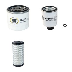 Filter Kit for Bobcat 317 Air Oil Fuel Filters with Kubota D722 Engine Year 2008-