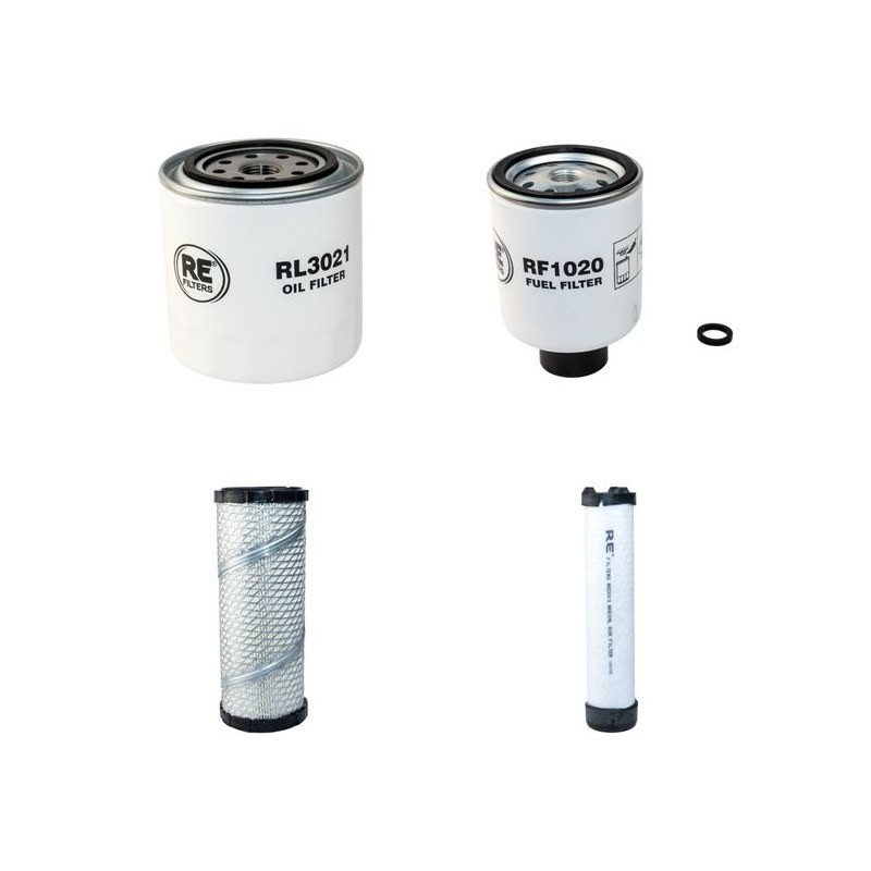 Filter Kit for Bobcat 325 Air Oil Fuel Filters with Kubota D1703-M-E2B Engine Serial Number 234111001- Year 2004-