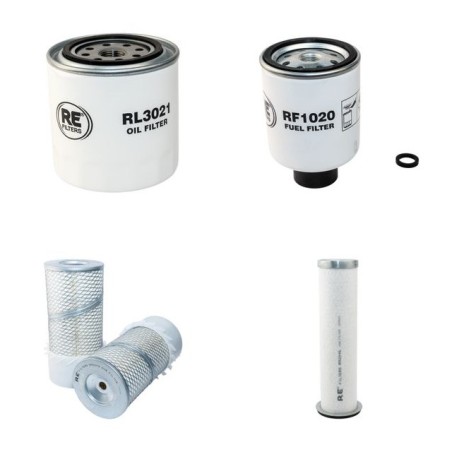 Filter Kit for Bobcat 325 - Air - Oil - Fuel Filters with Kubota D1402 Engine