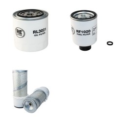 Filter Kit for Bobcat 325 Air Oil Fuel Filters with Kubota D1402B Engine Serial Number -511821999