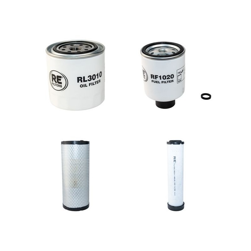 Filter Kit for Bobcat 341 Air Oil Fuel Filters with Kubota V2003-M-DITE2B Engine Year 2005-