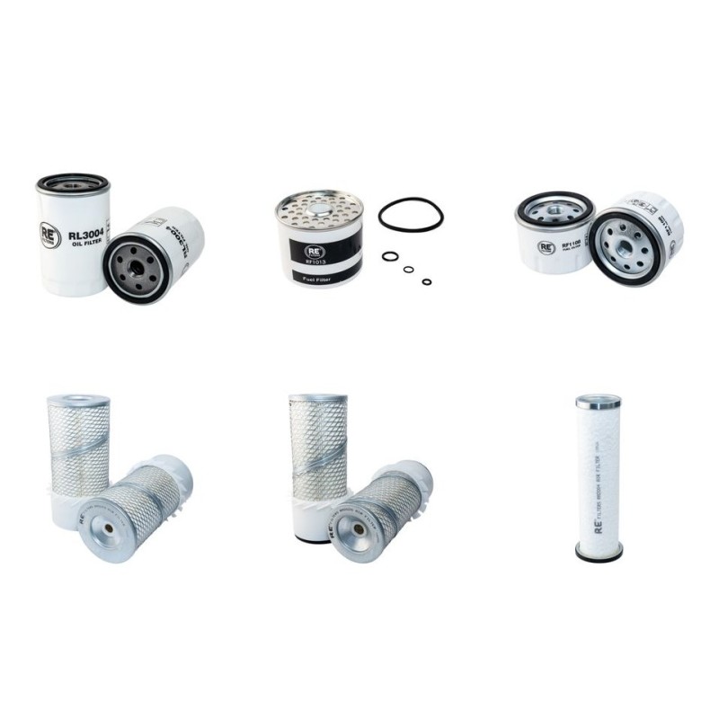 BOBCAT 731 Filter Service Kit w/Deutz F2L411/511 Eng. Air, Oil, Fuel Filters