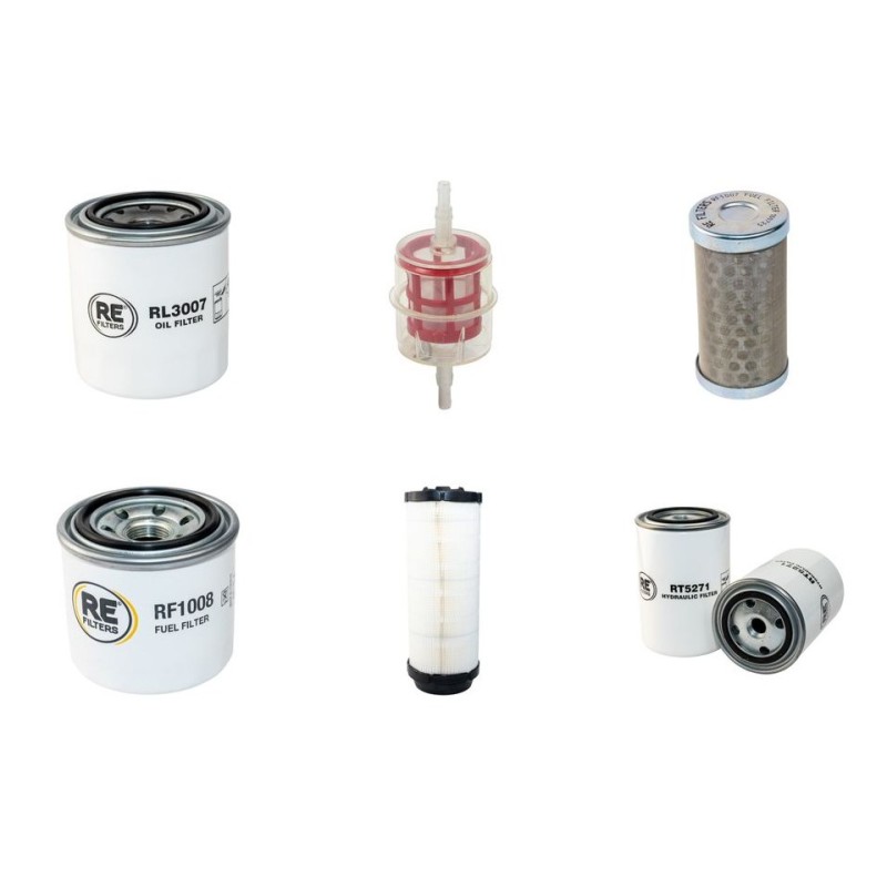Filter Kit for Bobcat BAP720 Compressor with Kubota D1005E Engine Year 2005-