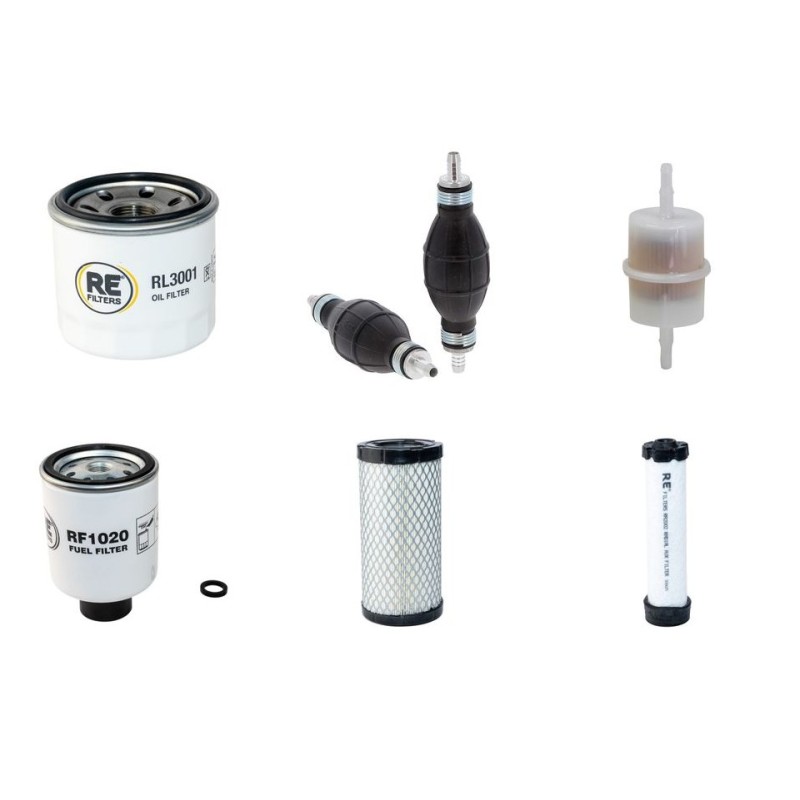 Filter Kit for Bobcat E17 with Kubota D722 Engine Year 2016