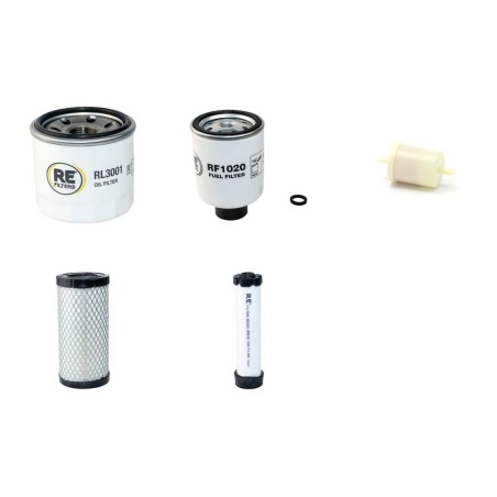 BOBCAT E 20 Filter Service Kit w Kubota D722 Eng. 2015 Air Oil Fuel Filters