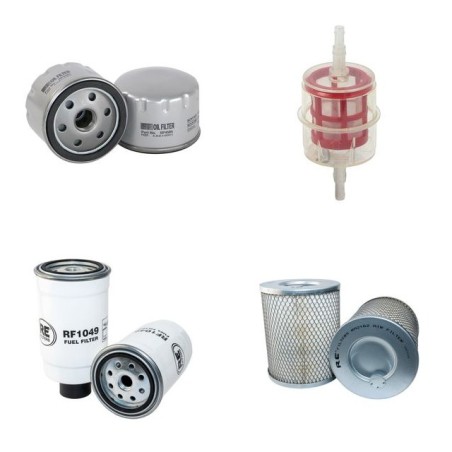 RUBAG 4R1700RH Filter Service Kit Air Oil Fuel Filters w/Deutz F3L1011F Eng.   YR  2006-