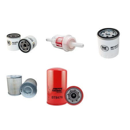 RUBAG 4 R 2200 RH Filter Service Kit w/Deutz F4L1011 Eng.