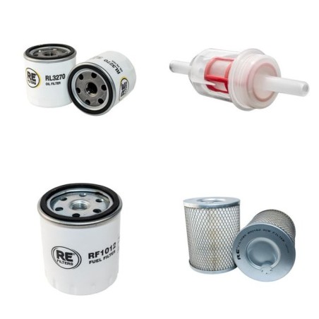 RUBAG 4R2200RH Filter Service Kit Air Oil Fuel Filters w/Deutz F4L1011 Eng.