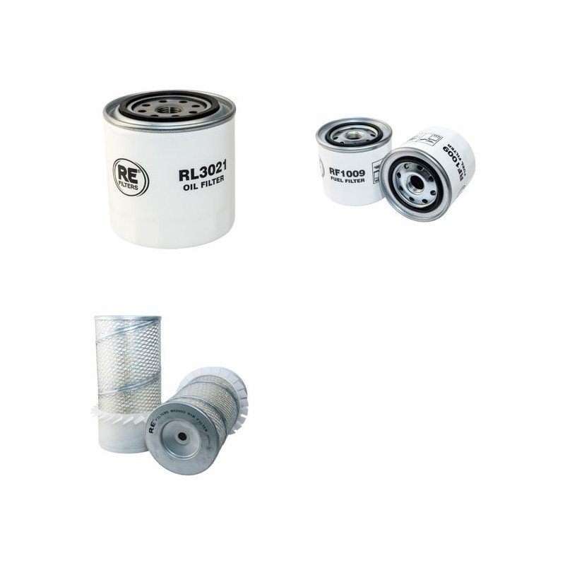 RUBAG 4R2203RH Filter Service Kit Air Oil Fuel Filters w/Kubota V3300 Eng.