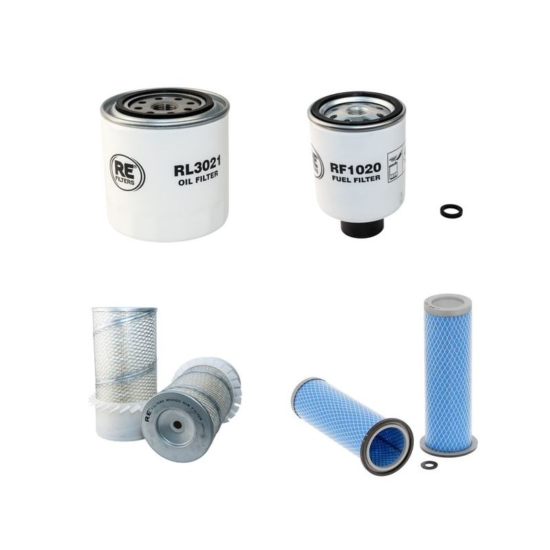 Filter Kit for Bobcat S300 Air Oil Fuel Filters with Kubota Engine