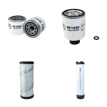 BOBCAT S 70 Filter Service Kit Air Oil Fuel Filters w/Kubota D1005 Eng. SN  5221/5222/5389 YR  2008-  463