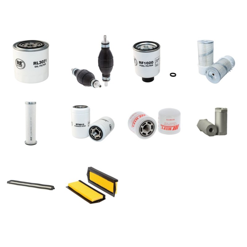 Filter Kit for Bobcat T190 Turbo with Kubota V2003E Engine Serial Number 11001- Year 2002- 5193/5194