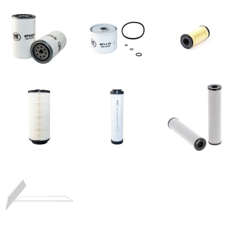 Filter Kit for Bobcat T40170 with Perkins 1104D-44TA Engine Year 2011-