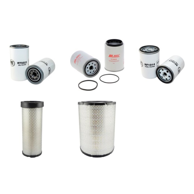 Filter Kit for Sany SY200C Air Oil Fuel Filters with Cummins 6BTA5.9C engine 