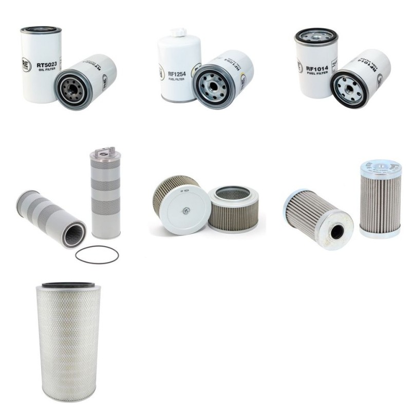 Filter Kit for Sany SY210 with Cummins 6BTA5.9 engine 