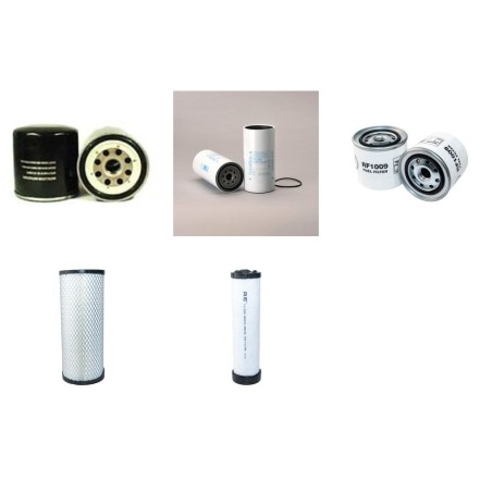 Filter Kit for Sany SY75C-9 Air Oil Fuel Filters with Isuzu 4JG1 engine 