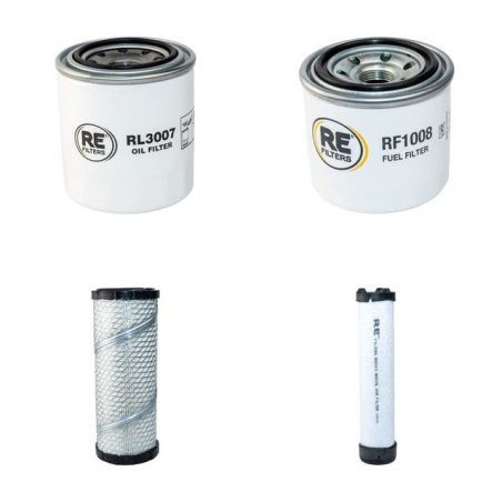 SCHAFFER 2336 Filter Service Kit Air Oil Fuel Filters w/Kubota V1505 Eng.