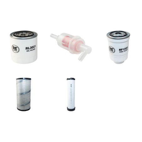 SCHAFFER 470 T Filter Service Kit Air Oil Fuel Filters w/Kubota V3300 Eng.