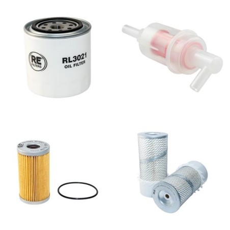 SCHAFFER 5058 Filter Service Kit Air Oil Fuel Filters w/Kubota V2003TE Eng.