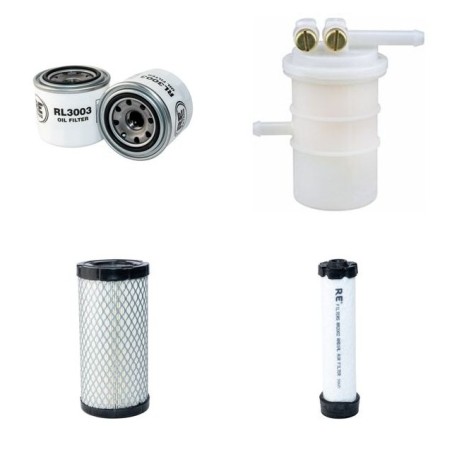 SCHAEFF HR 11 Filter Service Kit Air Oil Fuel Filters w/Mitsubishi  Eng. SN  0099-