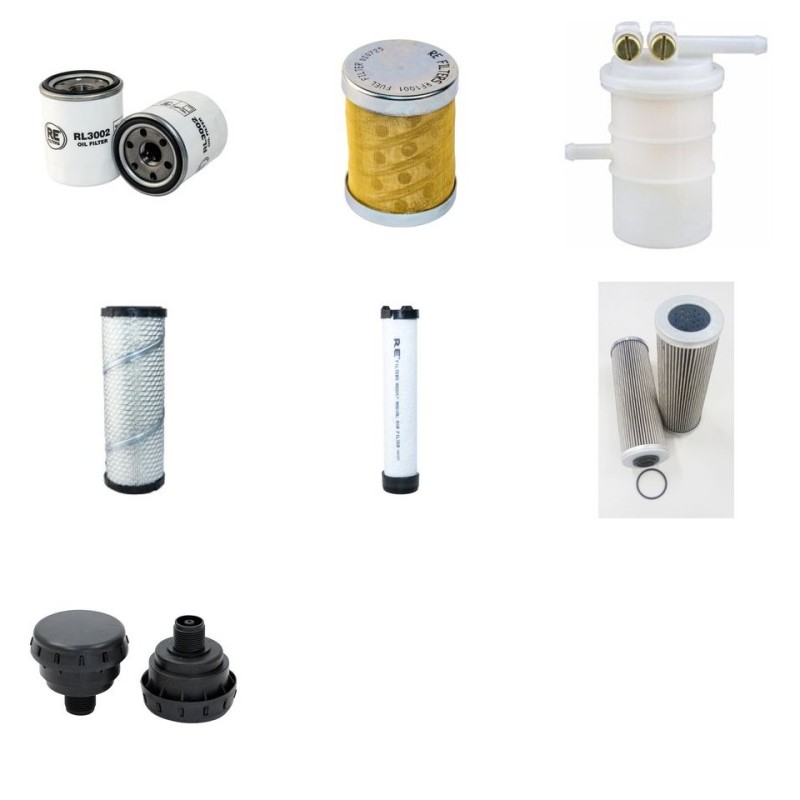 SCHAEFF HR 14 Filter Service Kit w/Mitsubishi S4LY-162KL Eng. SN  1431-1815 YR  2003-