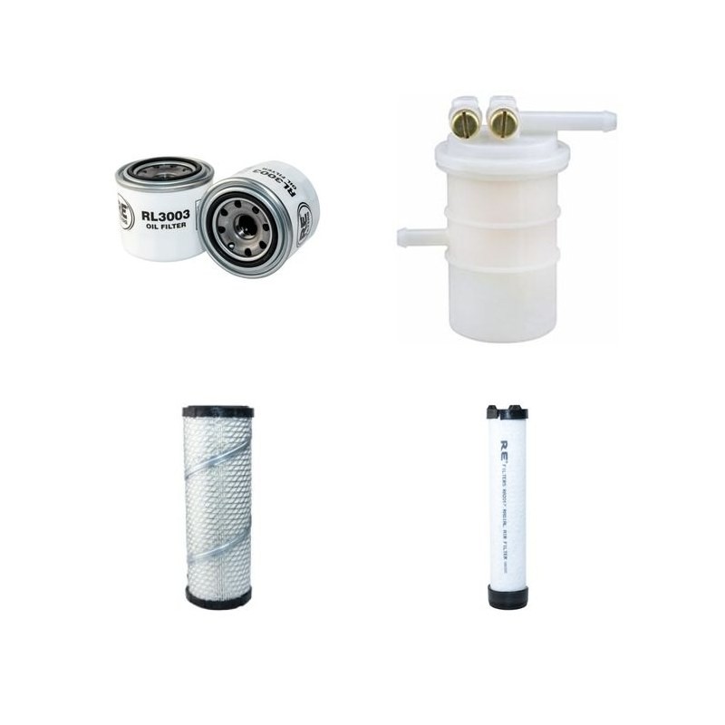 SCHAEFF HR 307 Filter Service Kit Air Oil Fuel Filters w/Mitsubishi S4L2 Eng.   YR  2005-